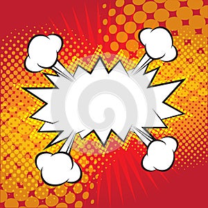 Blank comic speech bubble