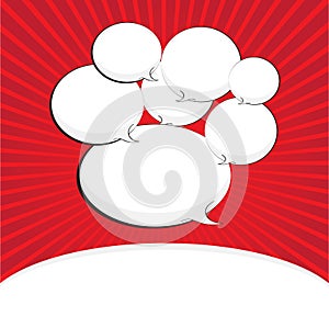 Blank comic speech bubble