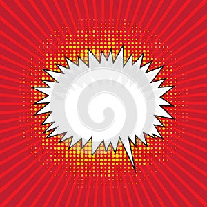 Blank comic speech bubble