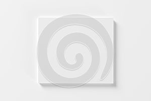 Blank compact disk cover on white