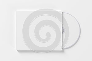 Blank compact disk on white