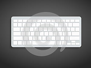 Blank computer keyboard