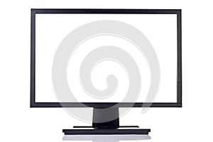 Blank computer monitor