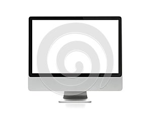 Blank computer monitor with clipping path