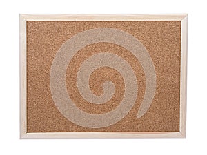 Blank corkboard