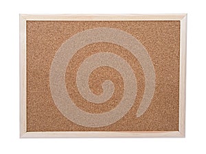 Blank corkboard