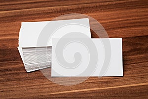 Blank corporate identity business card.