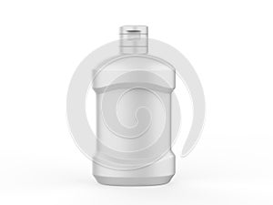 Blank cosmetic bottle with flip top cap for branding and mockup, ready for design presentation