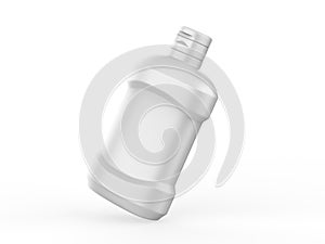Blank cosmetic bottle with flip top cap for branding and mockup, ready for design presentation