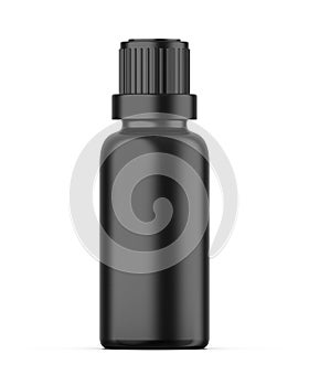 Blank cosmetic bottle with screw cap mockup for branding