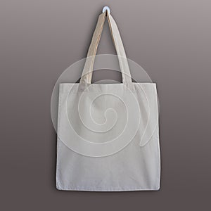 Blank cotton tote bag, design mockup.