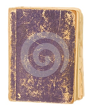 Blank cover of old book
