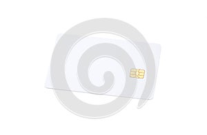 Blank credit card, ATM card isolated