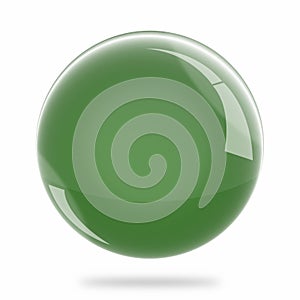 Blank Deep Green Sphere Float