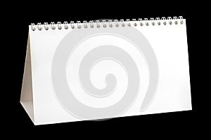 Blank desktop calendar