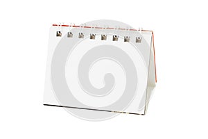 Blank desktop calendar