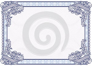 Blank Diploma or Certificate