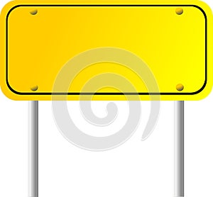 Blank Directional Sign