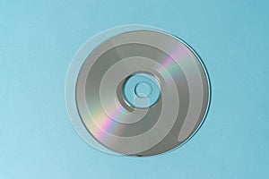 Blank disc music video on blue background