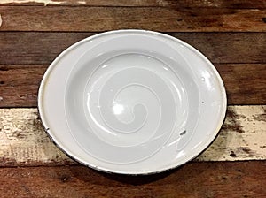 Blank Disc on wood table