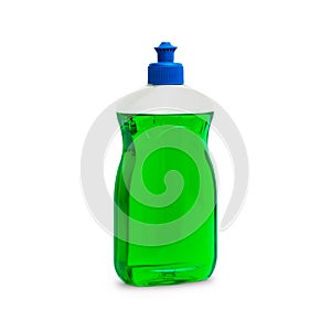 Blank dish washing liquid package isolated on white