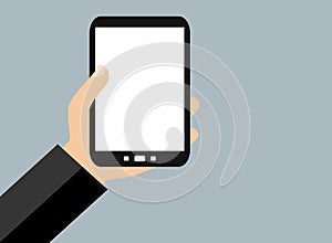 Blank display on smartphone - Flat Design