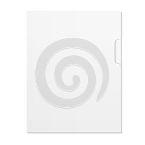 Blank Document and folder isolated on white