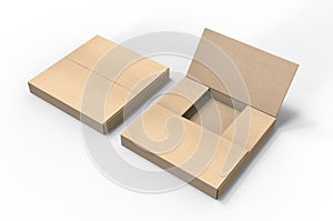 Blank easy fold mailer box for branding and mock up design.