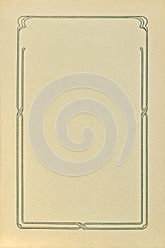 Blank Empty Beige Grunge Vintage Book Vignette Vertical Title Page Background Macro, Old Aged Weathered Letterpress Print Paper
