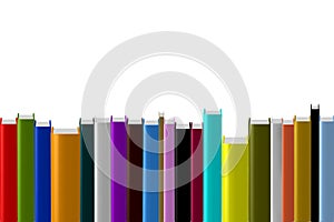 Blank empty cover hardcover book stack collection