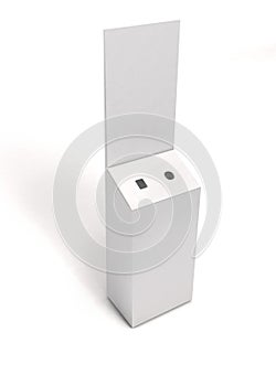 Blank empty displays for bin