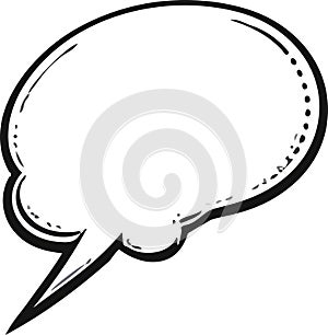 Blank empty speech bubbles comic