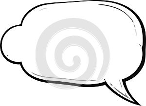 Blank empty speech bubbles comic