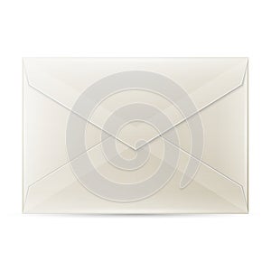 Blank envelope isolated on white background