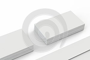 Blank Envelopes and Business card on white