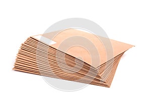 Blank envelopes isolated