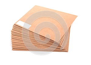 Blank envelopes isolated