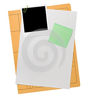 Blank file folder content