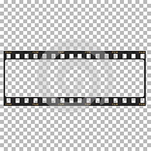 Blank film frame stock illustration. Image of frame film vector