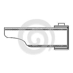 Blank film frame stock illustration. Image of frame film vector