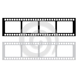 Blank film frame stock illustration. Image of frame film vector