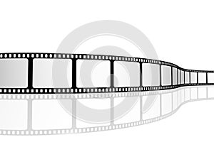 Vacío tira de fotogramas de película 