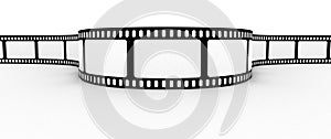 Vacío tira de fotogramas de película 