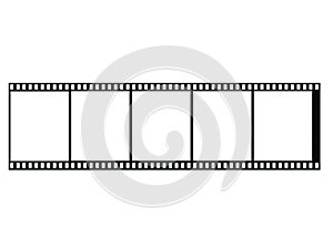 Blank filmstrip