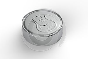 Blank flat tin can food container