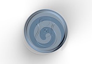 Blank flat tin can food container