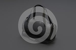Blank Fordable Gym Cardio Fitness Duffel Bag for branding. 3d illustration.