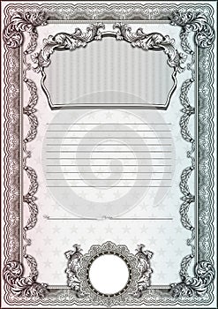 Blank form for creating classic certificates.
