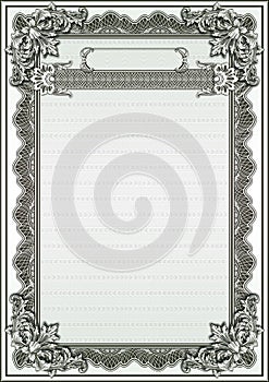 Blank form for creating classic certificates.