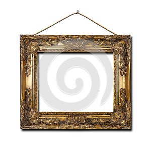 Blank frame on a white background